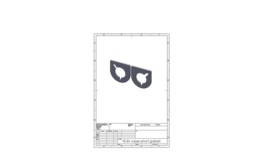 Holden FE FC FB EK wiper pivot seals