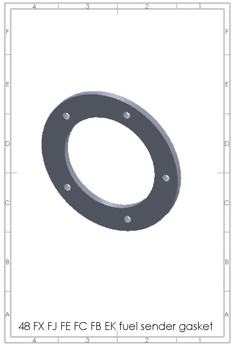 Holden 48 FX FJ FE FC FB EK fuel tank sender cork gasket.